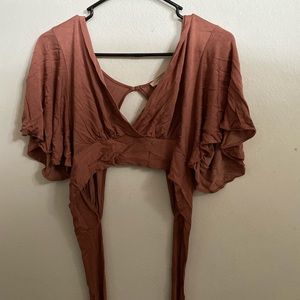 Forever 21 flowy wrap around top